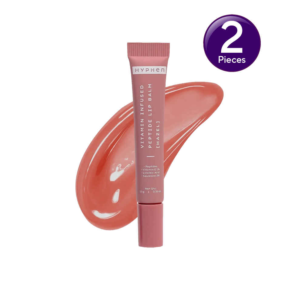 Hyphen Vitamin-Infused Peptide Tinted Lip Balm - Hazel Combo      