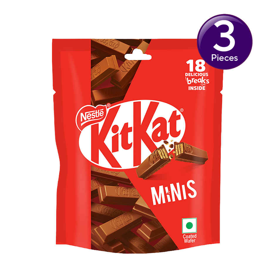 Nestle KitKat Minis | Choco Coated Wafer Chocolate Bar Combo