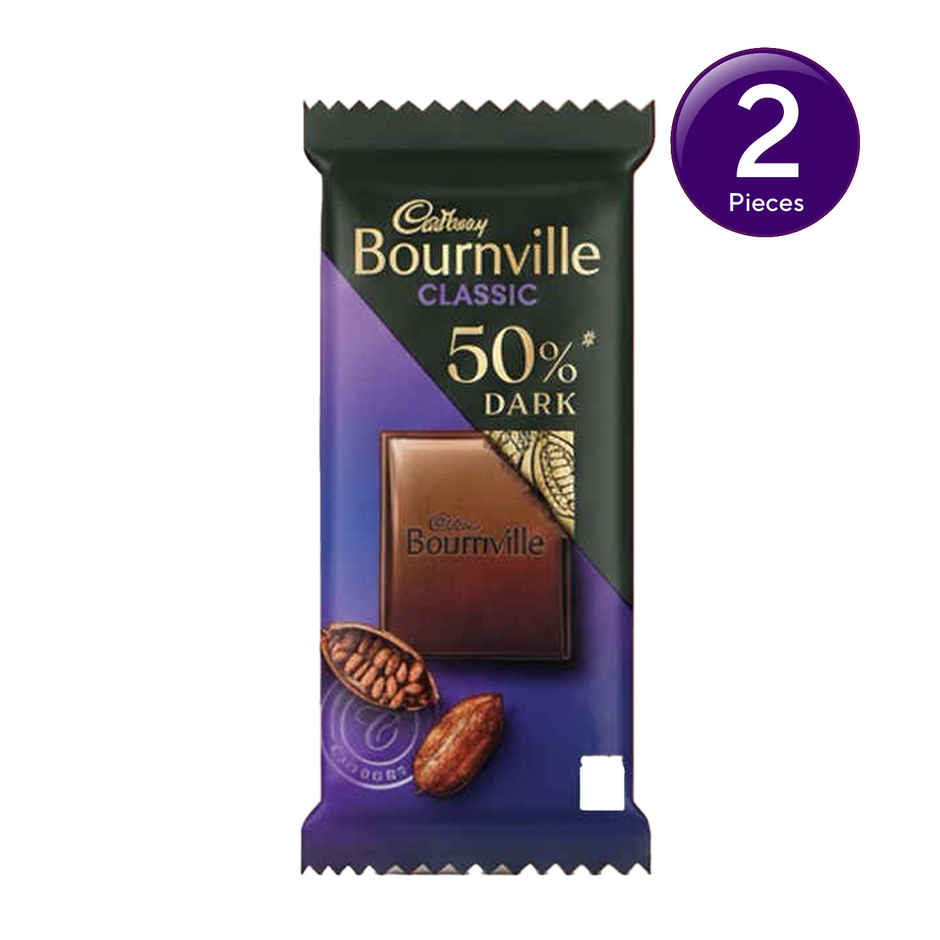Cadbury Bournville Rich Cocoa 50% Dark Chocolate Bar Combo