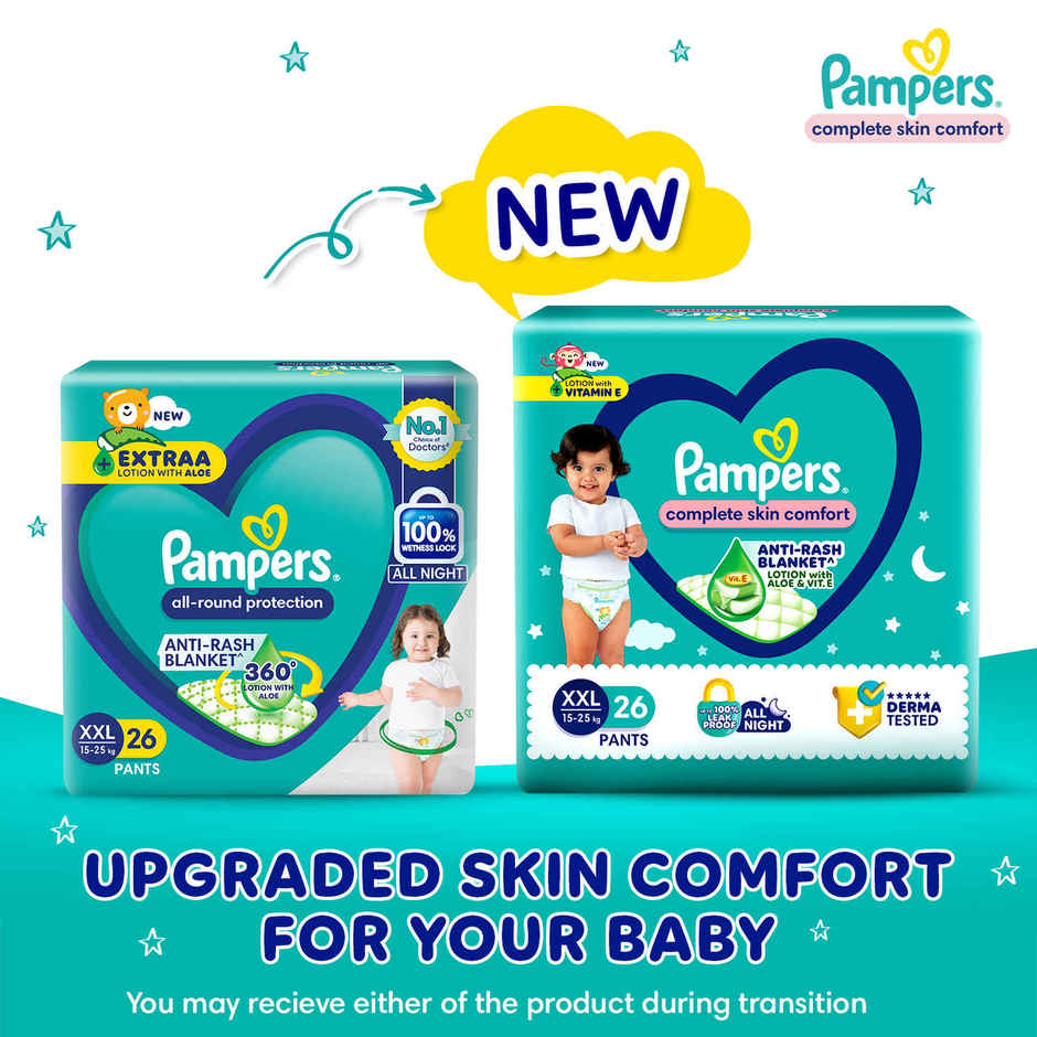 Pampers All Round Protection Baby Diapers | Pant Style | 2XL | 26 pcs