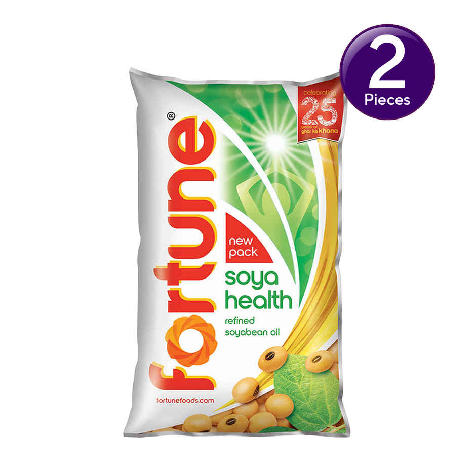 Fortune Soya Health Refined Soyabean Oil Combo   