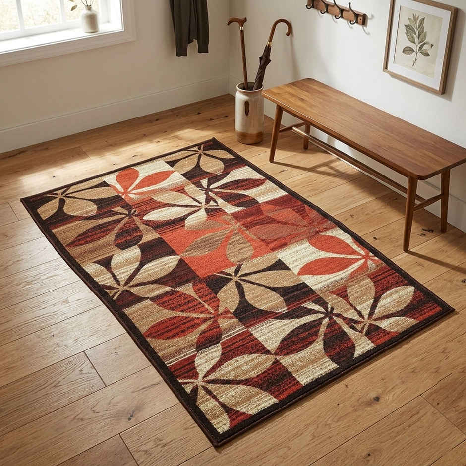 Status New Taba Rug 3 x 5 Ft | Maroon, Beige