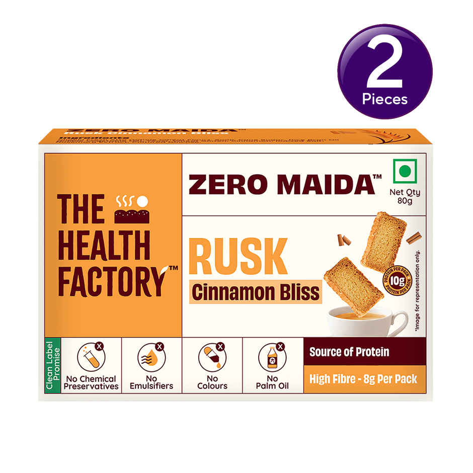 The Health Factory Zero Maida Rusk - Cinnamon Bliss Rusk Combo