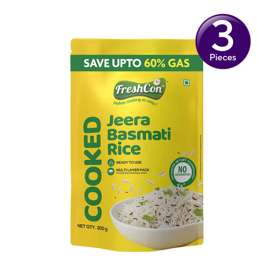 Freshcon Cooked Basmati Jeera Rice Combo 