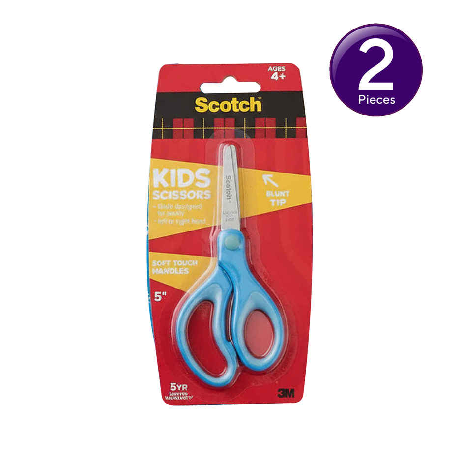 Scotch Kids Soft Grip 5-inch Blunt Tip Scissor | Assorted Combo