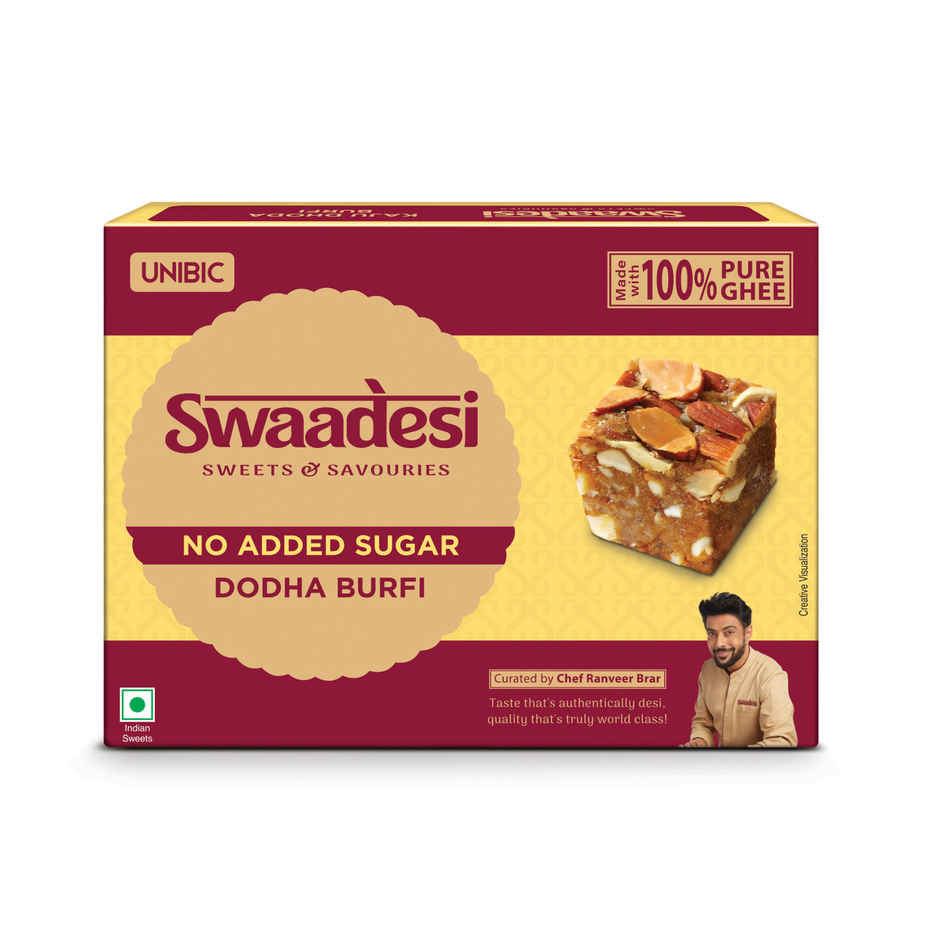No Added Sugar Dry Fruit Dodha Barfi By UNIBIC Swaadesi