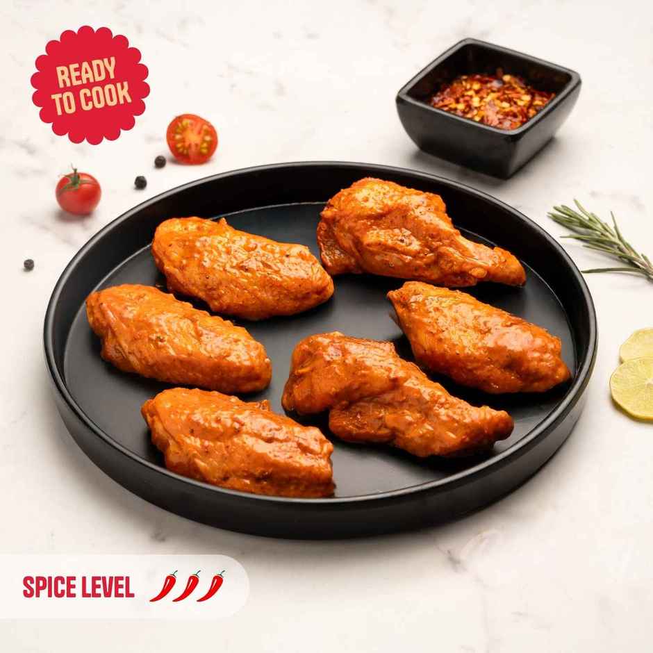 Relish Chicken Hot Wings | Energy - 124 Kcal | Protein - 17.20 g / 100 g