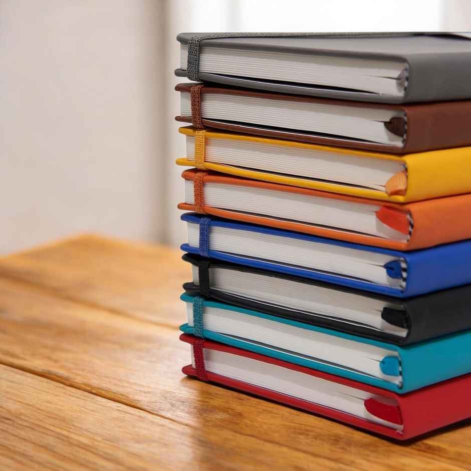 ABK A5 Pu Diary Ruled - 80 Gsm 190 Pages - Yellow