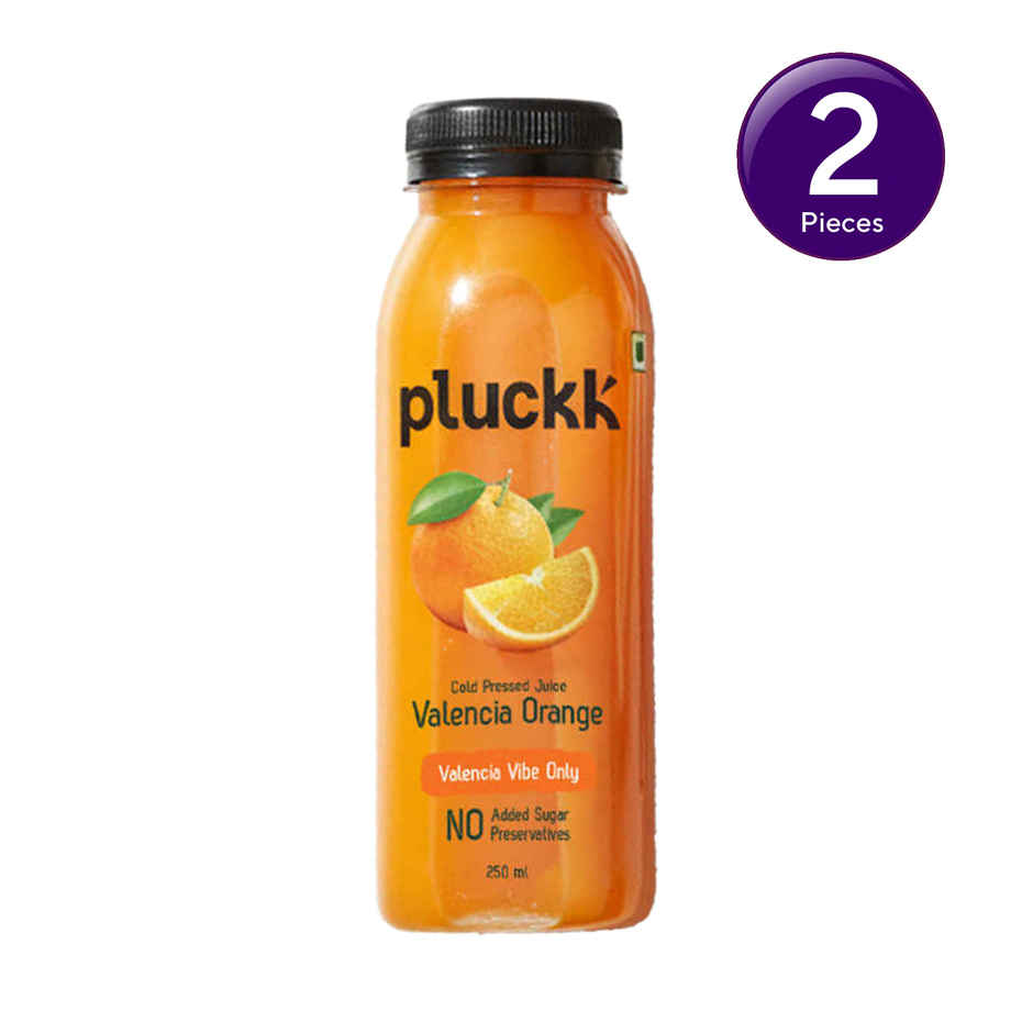 Pluckk Truly Fresh Valencia Orange Juice 250 ml Combo