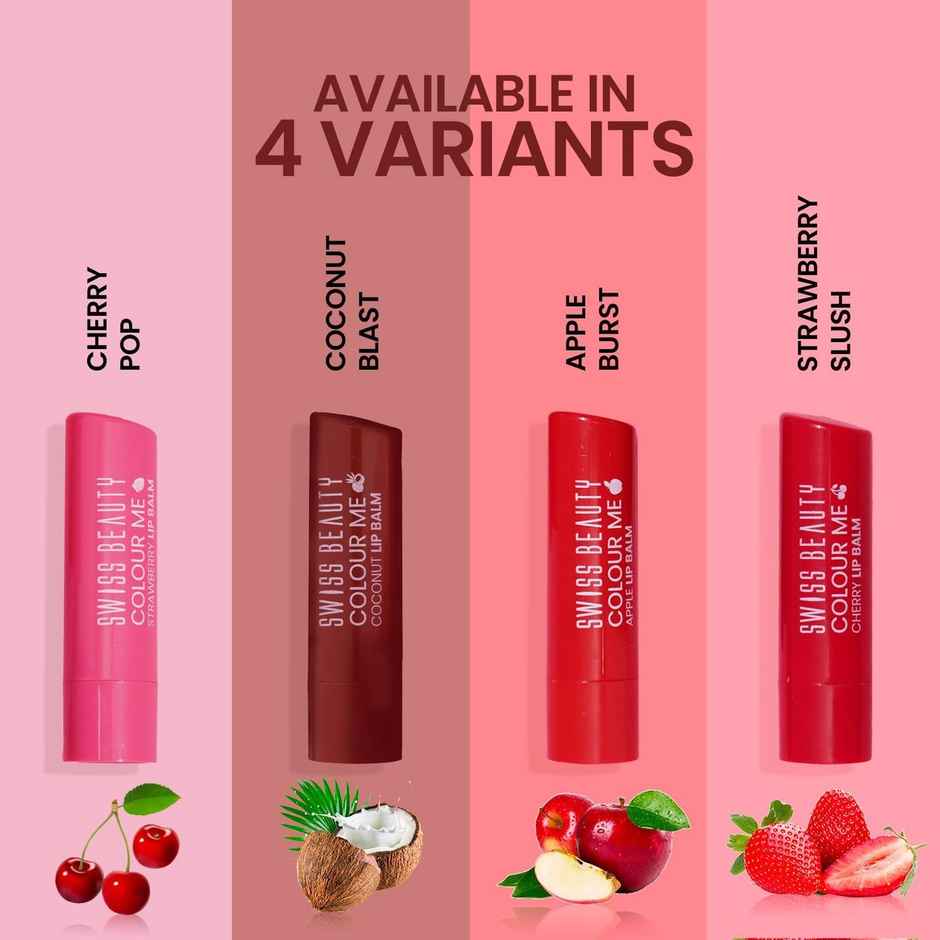 Swiss Beauty Colour Me Tinted Lip Balm - Apple Burst