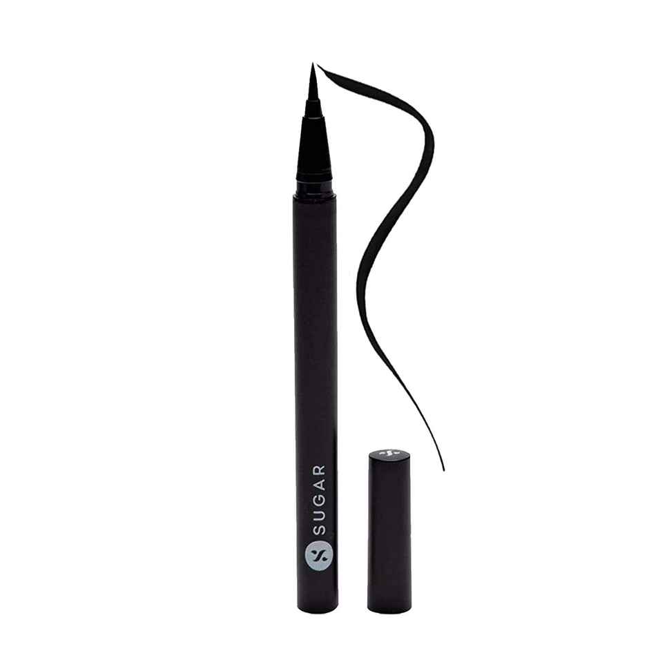 SUGAR Cosmetics Arrested For Overstay Waterproof Eyeliner- 01 I'll Be Black (Black)