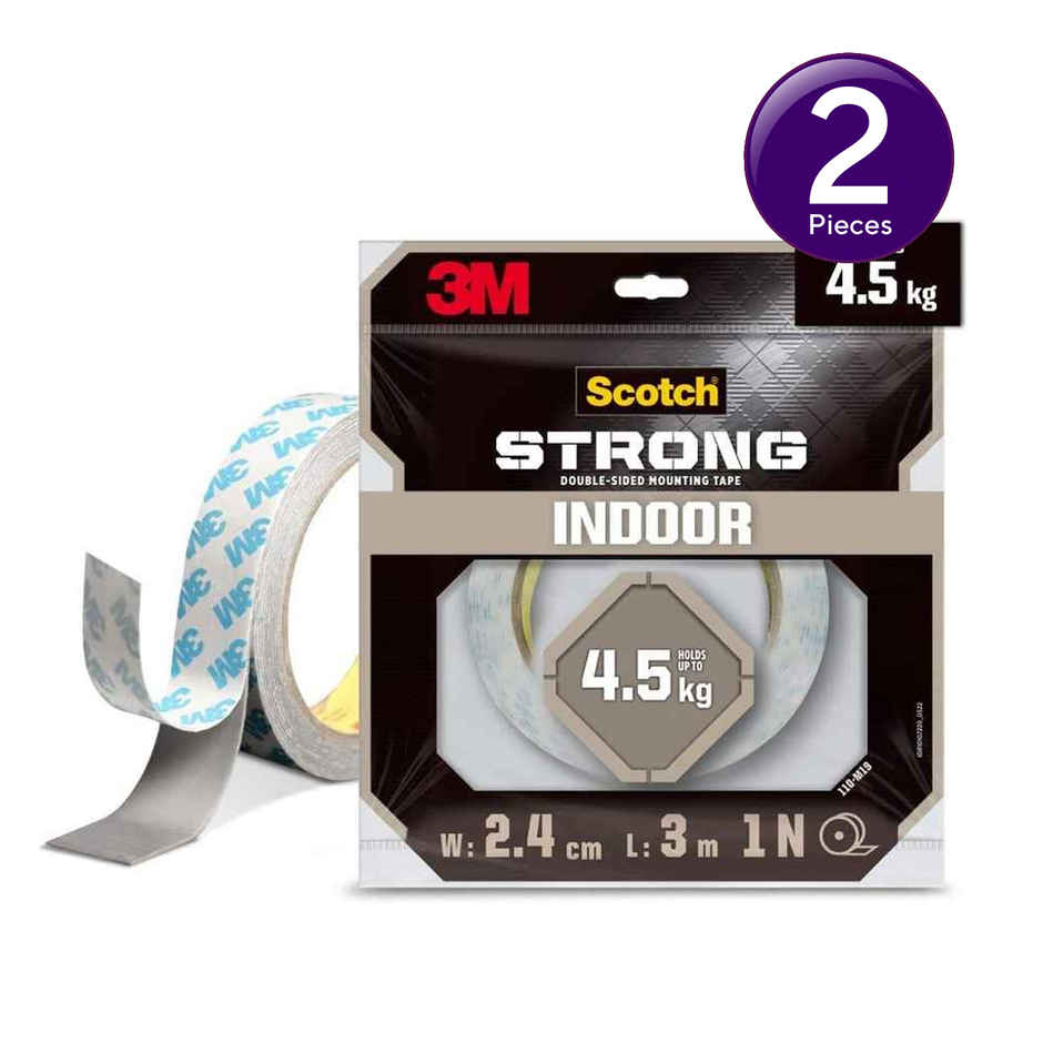 Scotch Double Sided Foam Tape for Mounting | 24 mm x 3 m 1 PIECE Combo