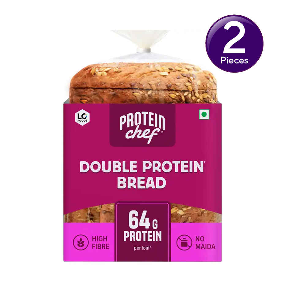 Protein Chef Double Protein Bread (64g Protein), Multigrain Bread | Combo