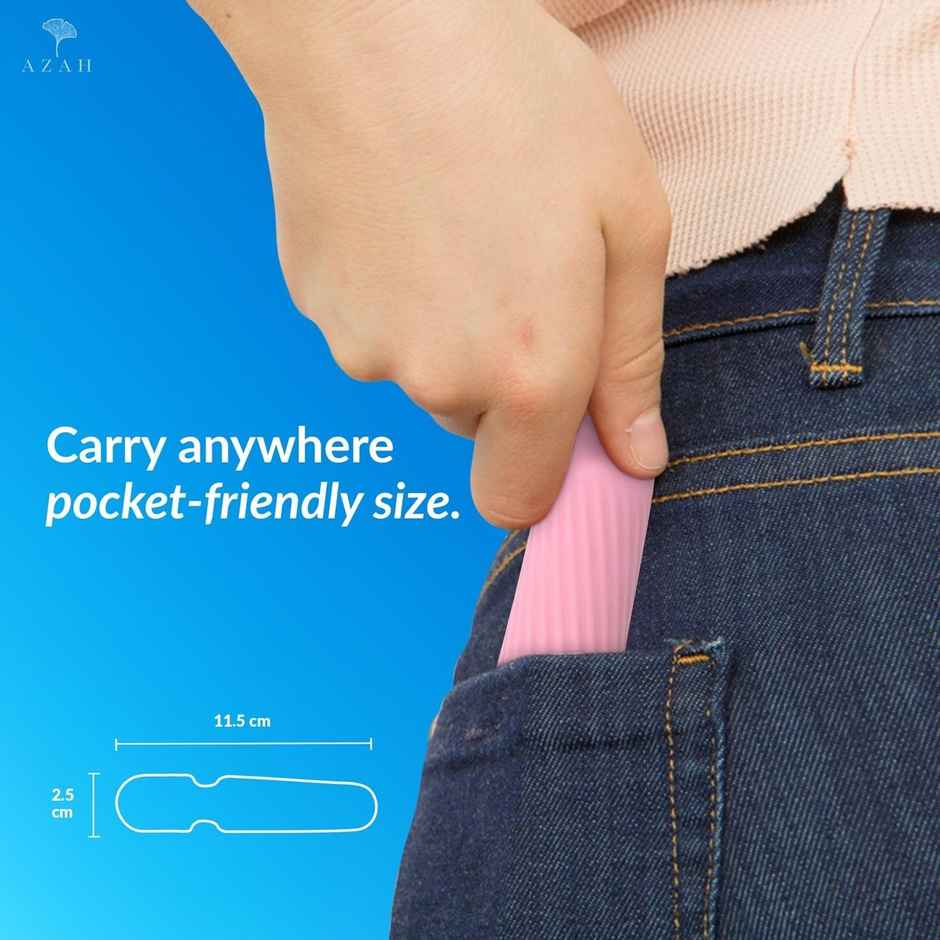 Azah Personal Mini Massager | Flexible Head | Waterproof | 10 Vibration Speeds & Patterns