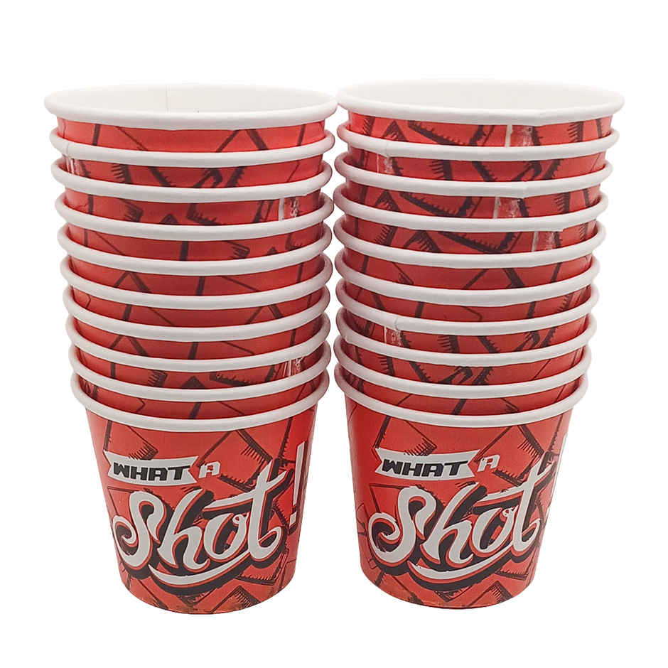 Shots Paper Glass | 60 ml | Pack of 20 | BAY6