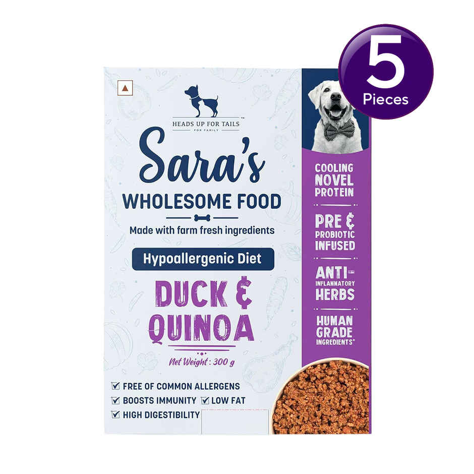HUFT Sara's Wholesome Hypoallergenic  Diet  Duck & Quinoa Dog Wet Food Combo