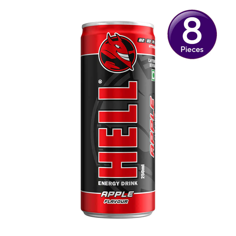 HELL Energy Drink Apple Flavoured Drink Combo   