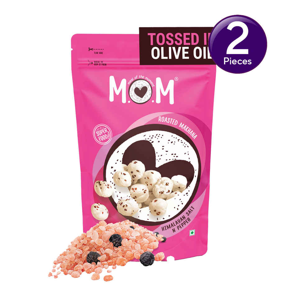 MOM Roasted Makhana Himalayan Salt N Pepper Combo