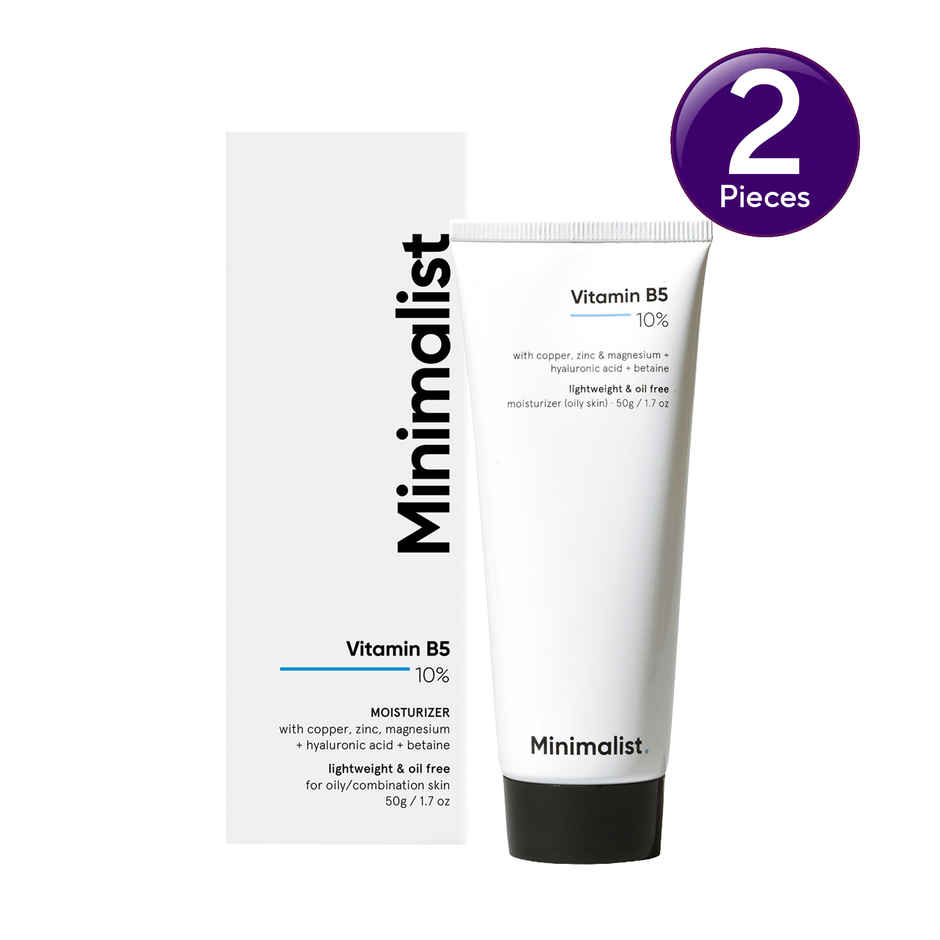 Minimalist Gel-based Moisturizer with 10% Vitamin B5 for  Oily & Acne-Prone Skin Combo