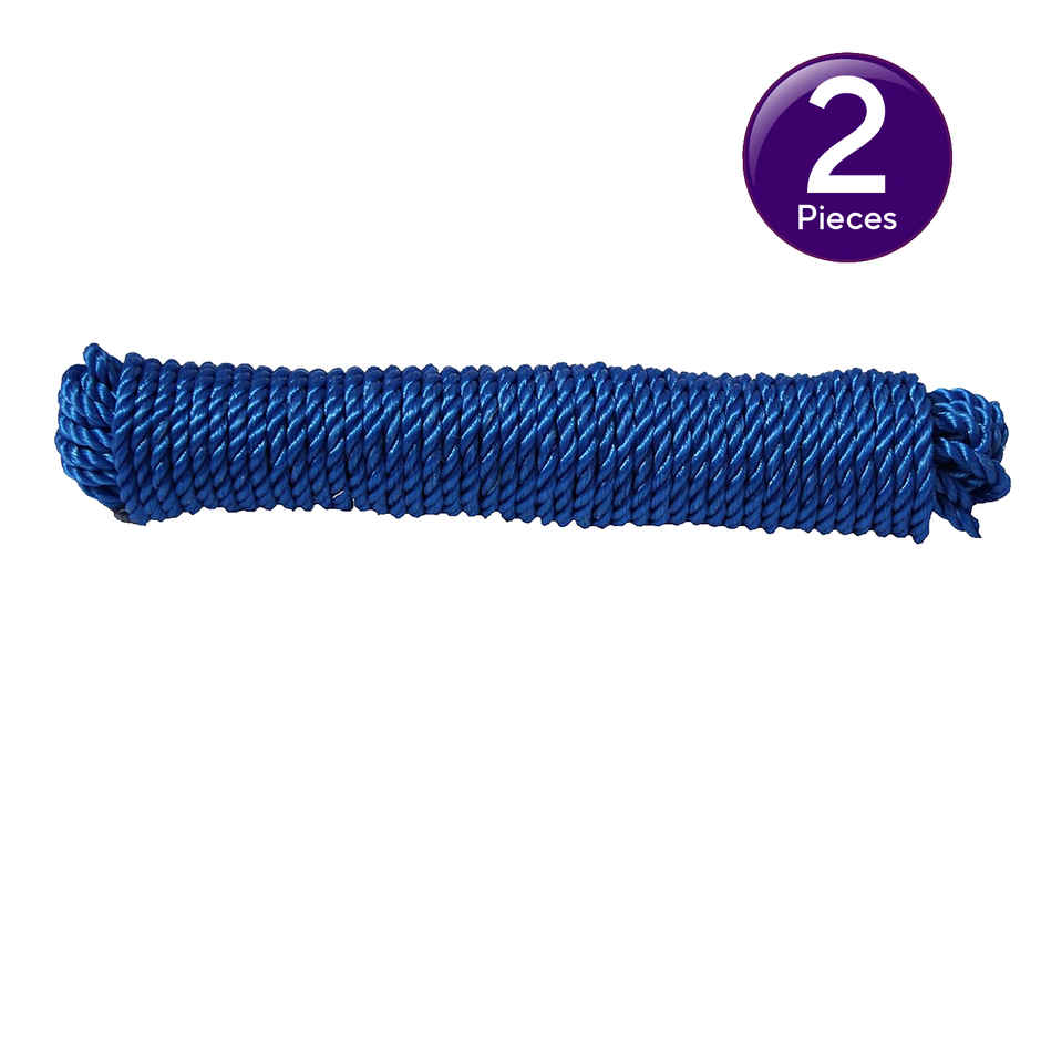 Swastik Housewares Nylon Rope | Blue - 10 m Combo