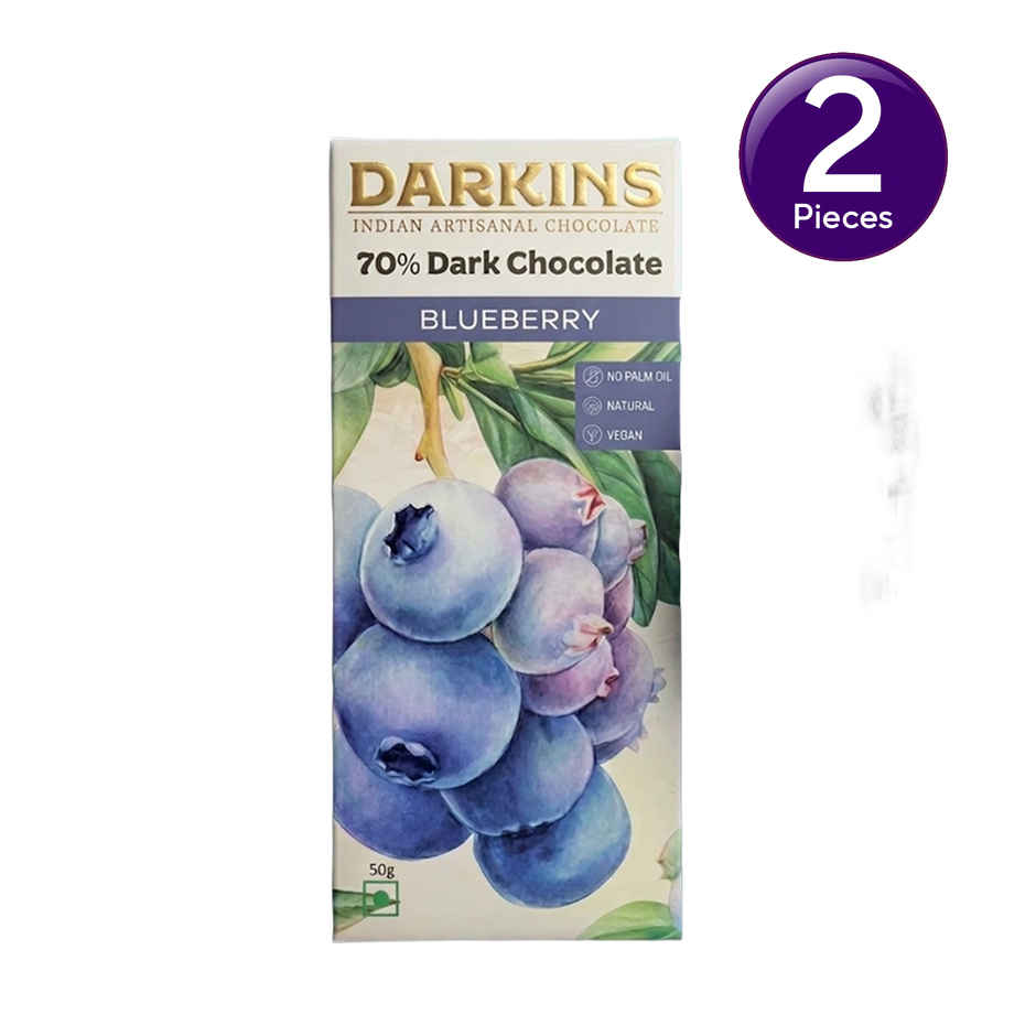 Darkins Indian Artisanal 70% Dark Blueberry Chocolate Combo