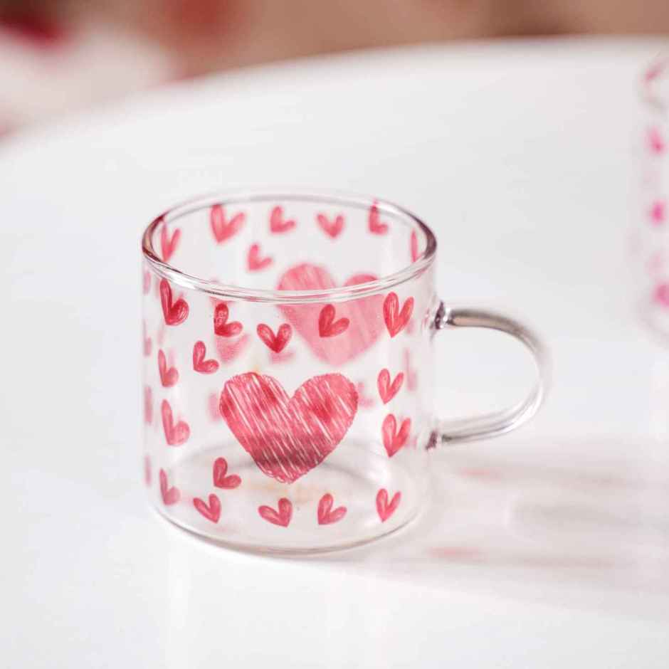 Nestasia Little Hearts Glass Small Cup