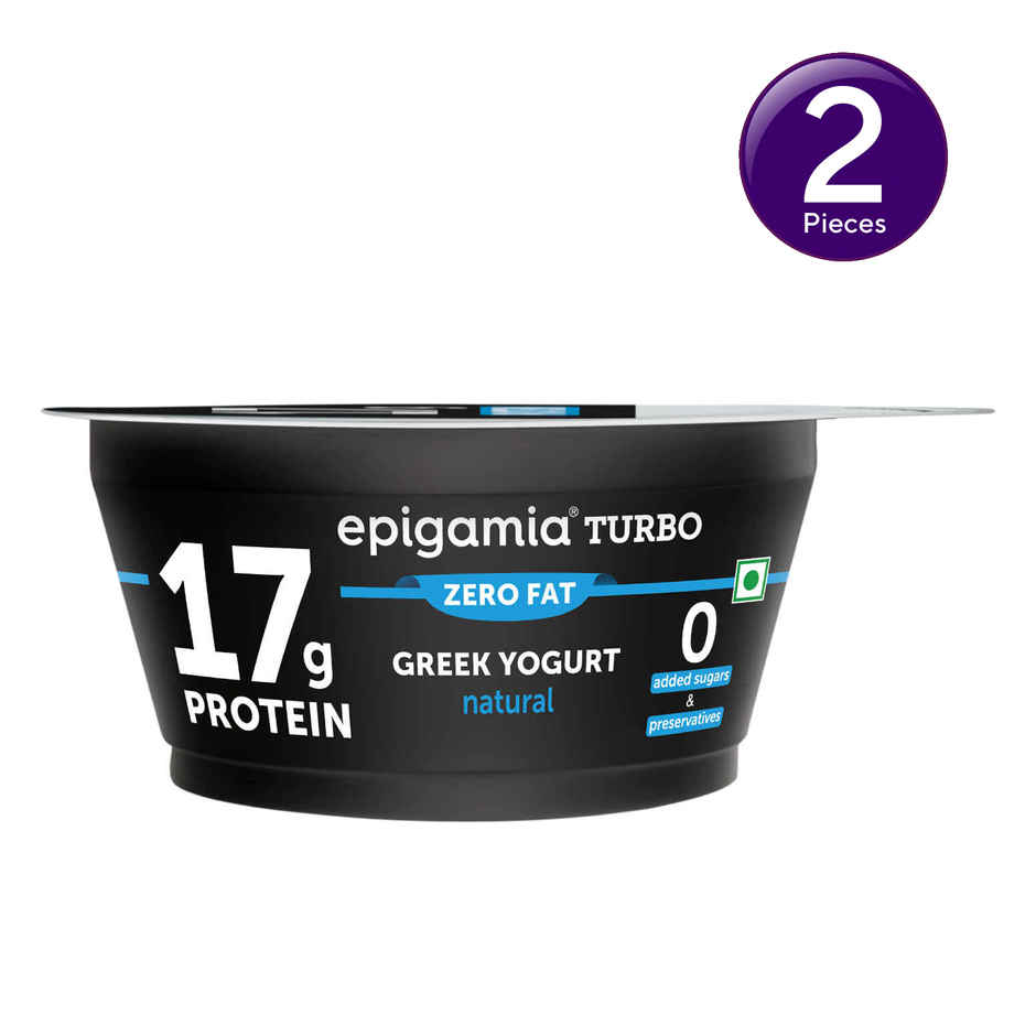 Epigamia 17g Protein Turbo Yogurt Natural Combo 