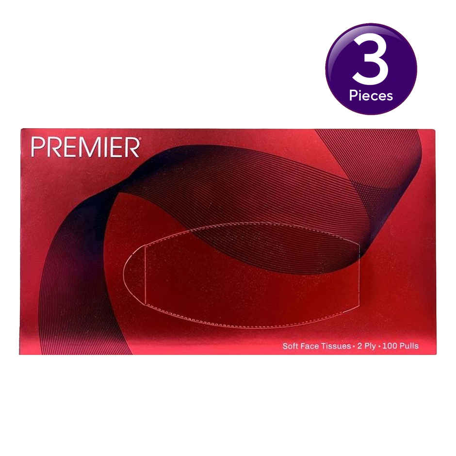 Premier Face Tissue Box 100 pulls | 2 ply Combo