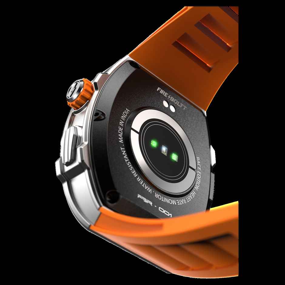 Fire-Boltt Ashphalt Smartwatch | 1.91" Display | BT Calling - Silver Orange
