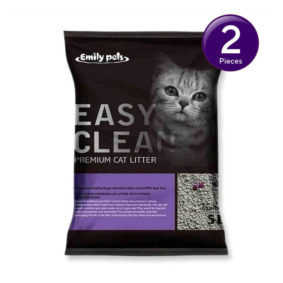 Emily Pets Premium Bentonite Cat Litter - Levender Combo