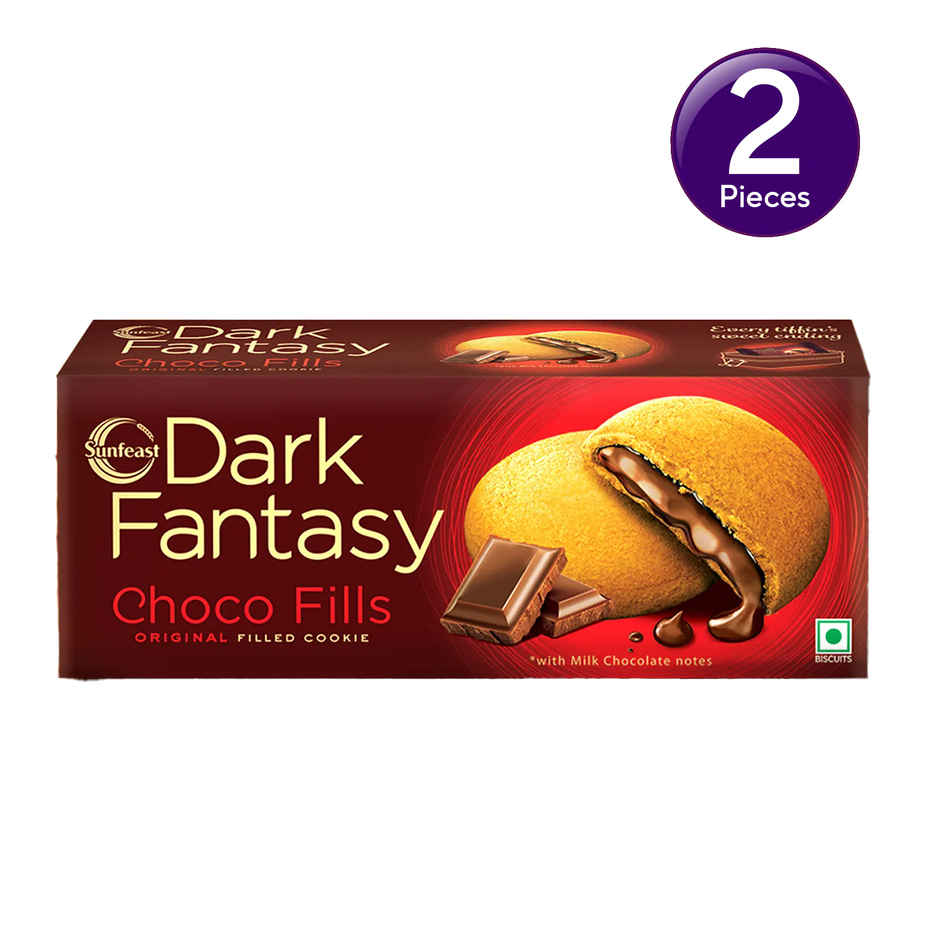 Sunfeast Dark Fantasy Choco Centre Fills | Preservative-free Combo