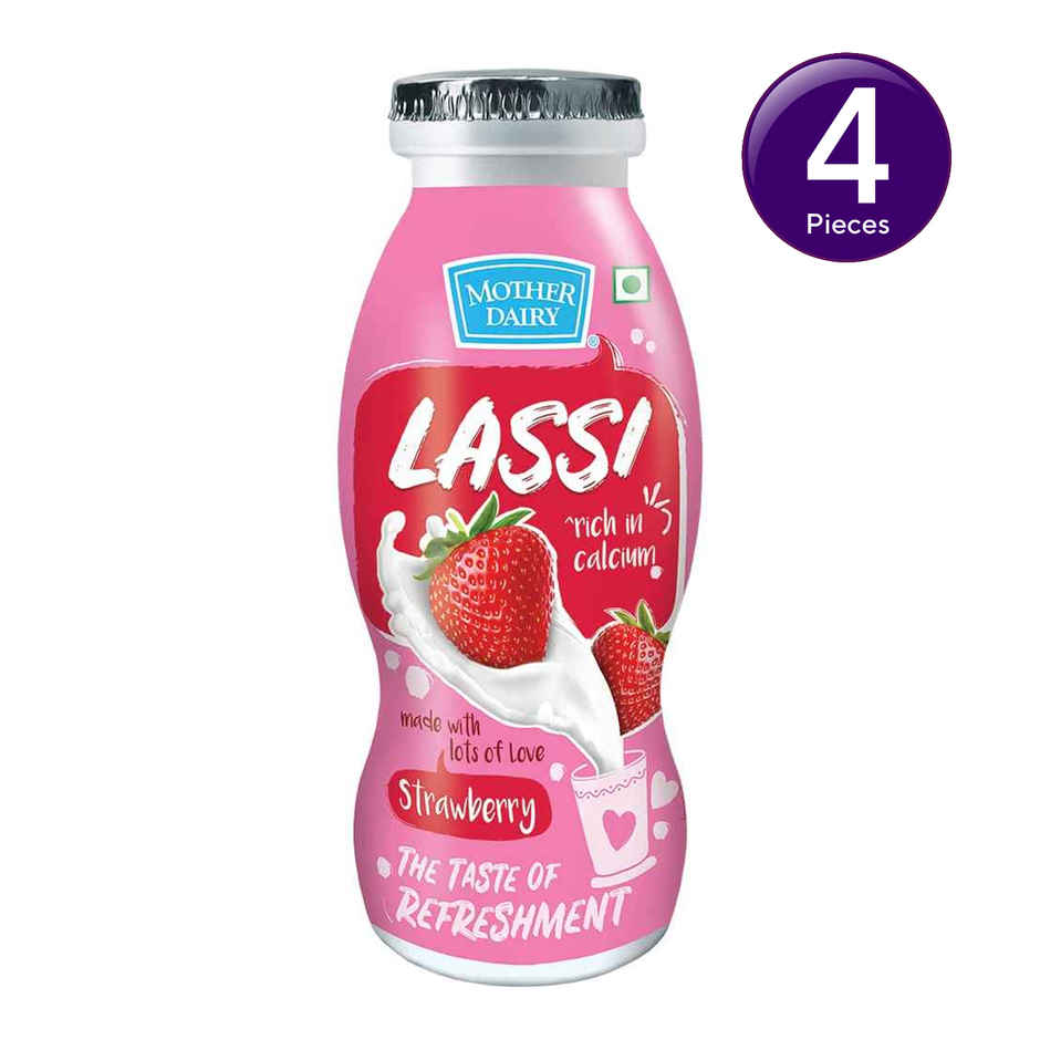 Mother Dairy Strawberry Lassi  Combo 