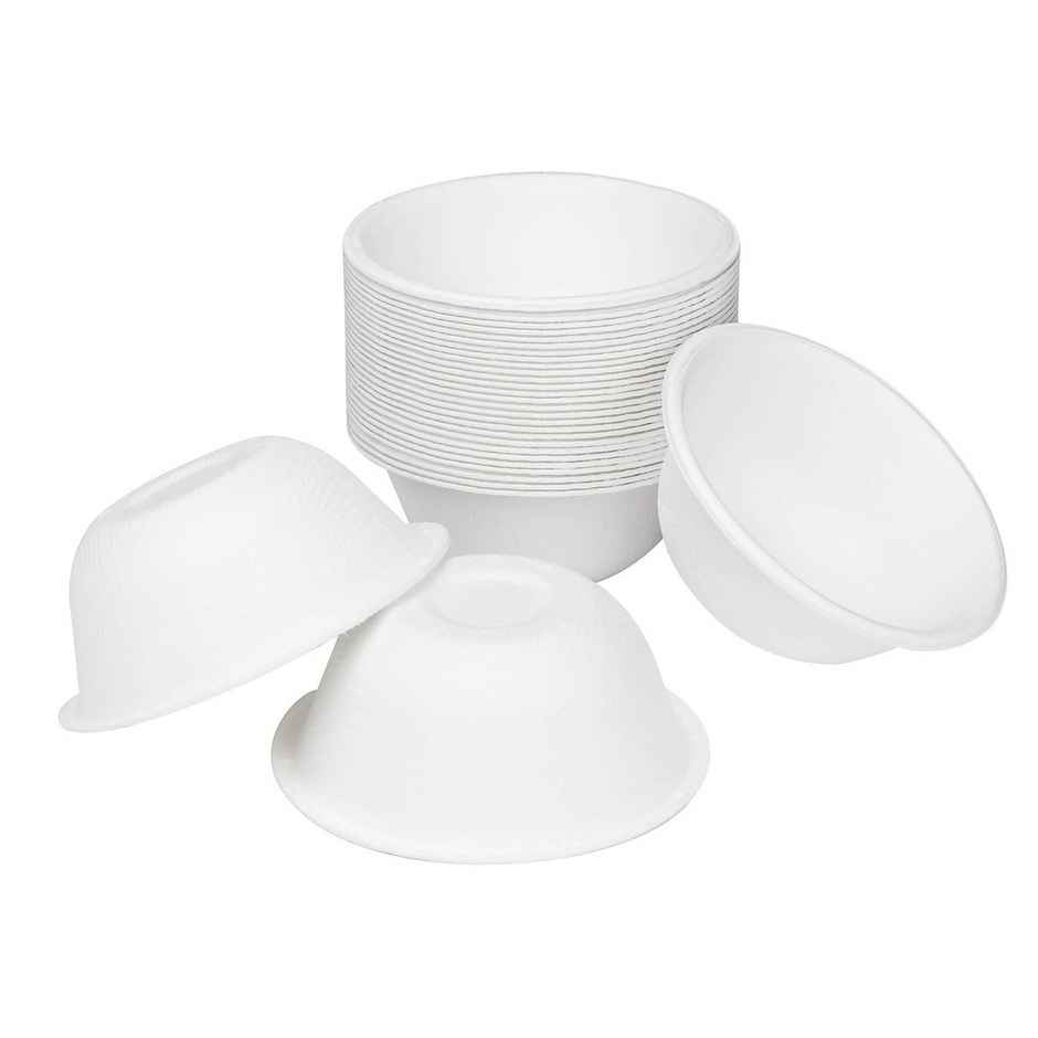 Disposable Bagasse Bowl | 180 ml | Vinay Trading