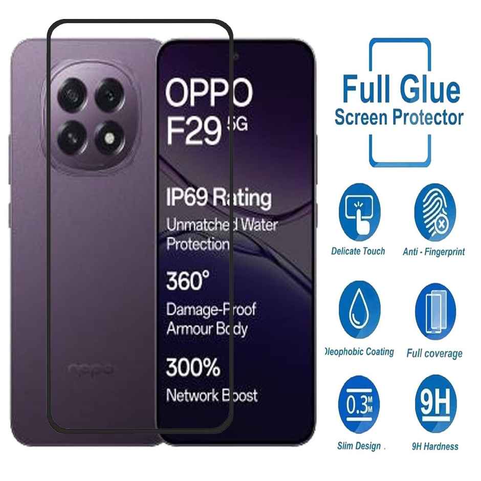 Artistque Tempered Glass for Oppo F29 5G Screen Protector Guard