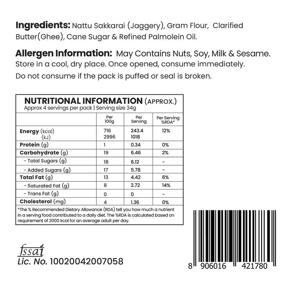 Rajaram's Nattu Sakkarai Mysore Pak