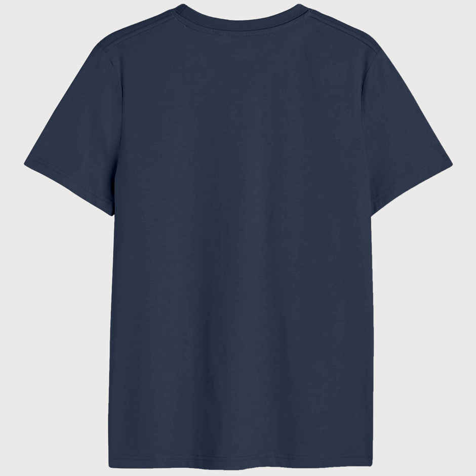 Bonorganik Men's Power Graphic Printed T-shirt | Navy - M