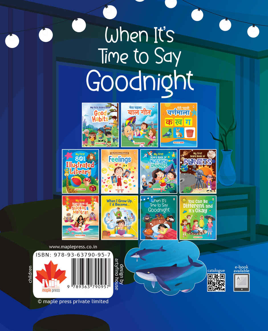 Maple Press When It's Time to Say Goodnight | Illustrated Board Book for Kids | Bedtime Stories | Age 2+ Years