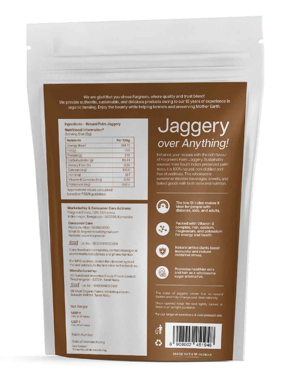 Forgreen Natural Palm Jaggery Powder