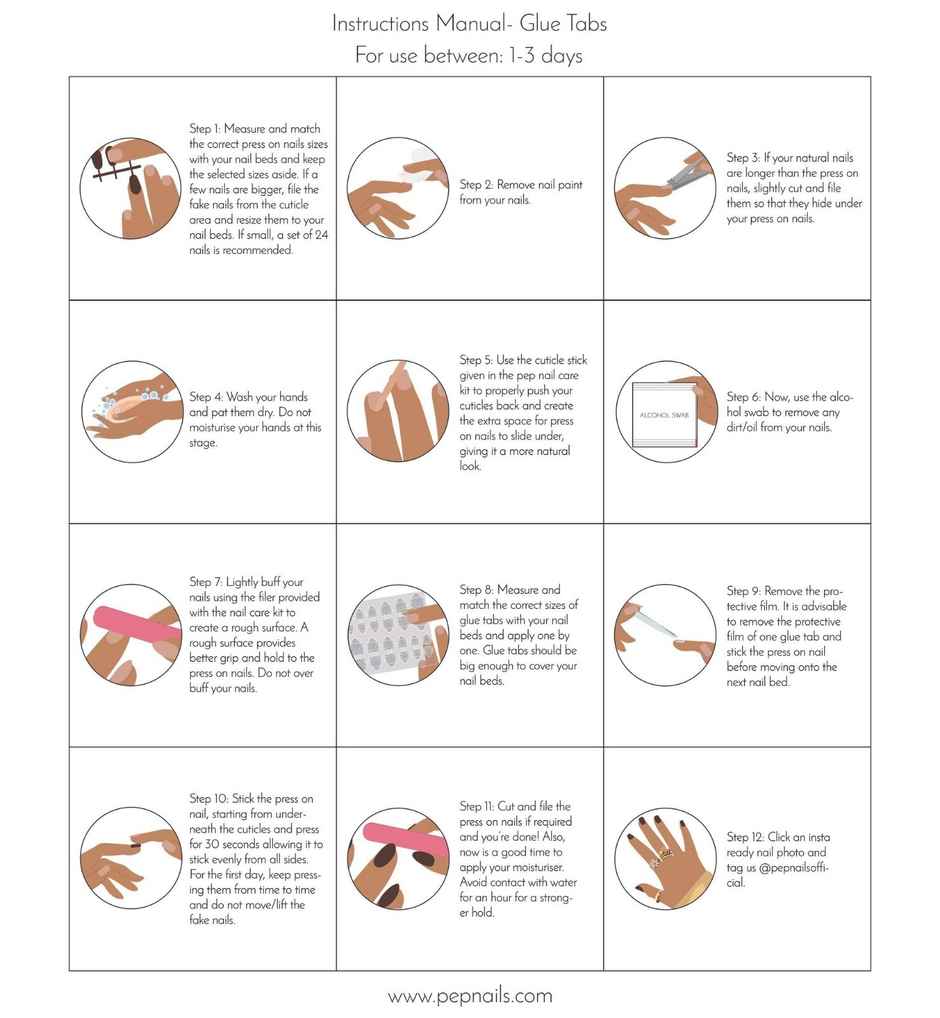 Pep Nails | Minimal | Hand Nails | Medium Round Nude | Glossy Ombre Press On Nails | 24 Tips