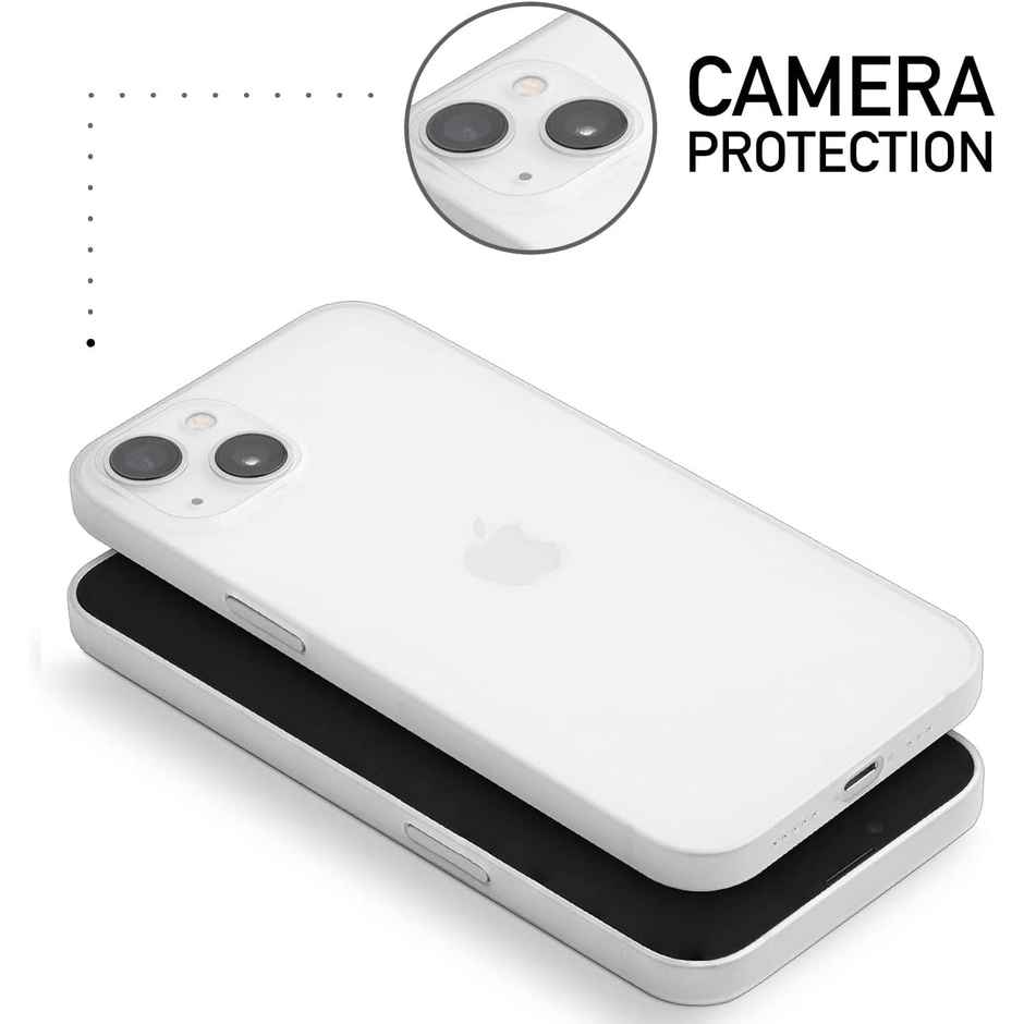ExpressB for iPhone 15 Case Back Cover Zero Drop Protect Ultra Thin Matte - White