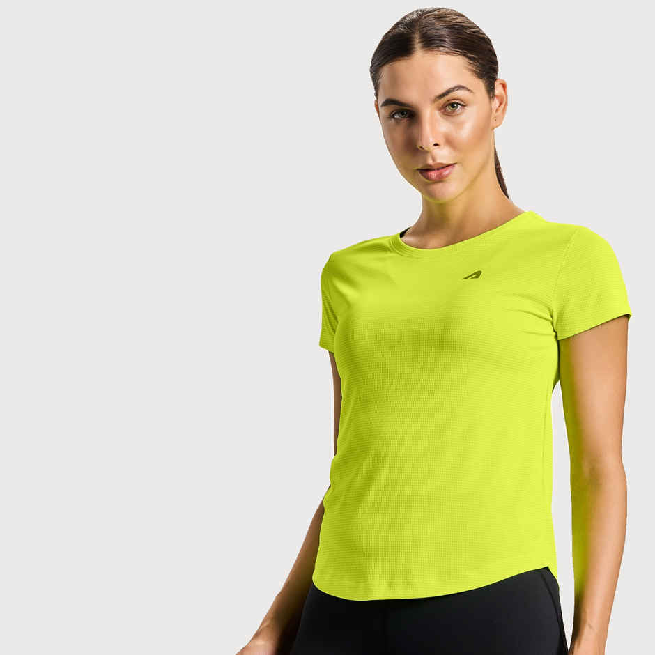 Boldfit Women's Sports T-shirt Quick Dry Fit | Fluoro - L