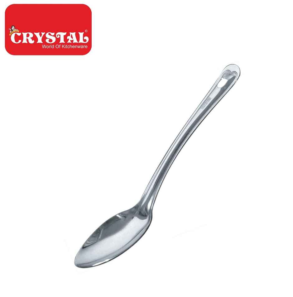 Crystal Basting Stainless Steel Serving Spoon Silver
