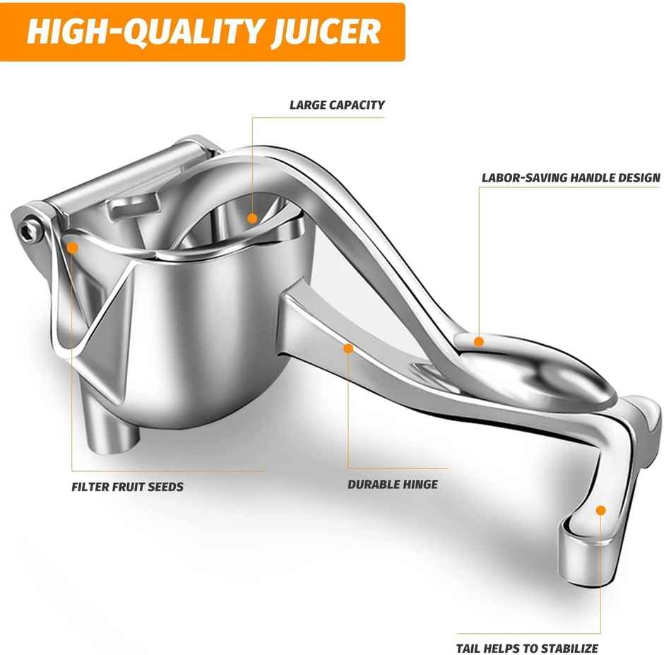 Daluci Aluminium Manual Fruit Juicer with Steel Handle