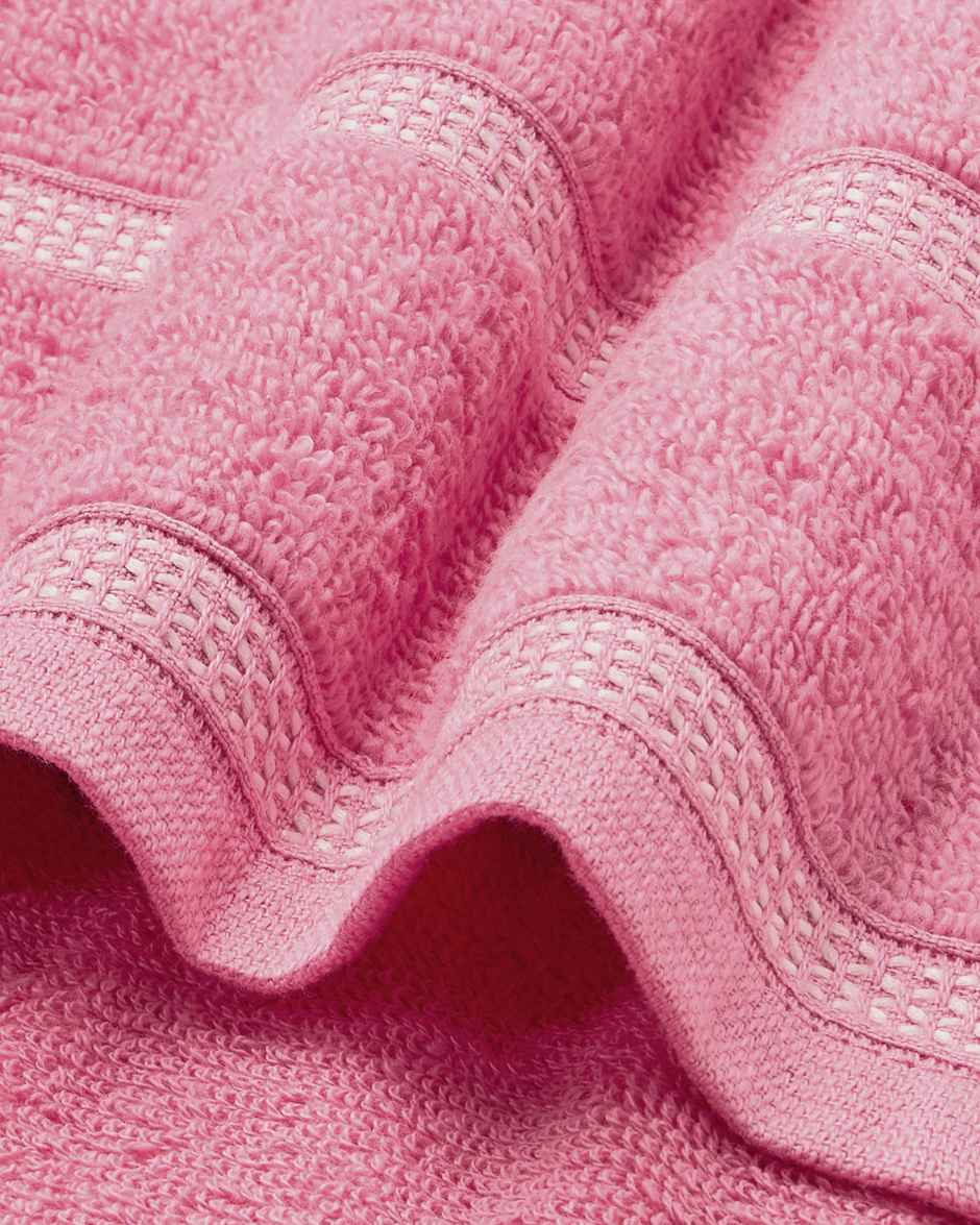 Himeya Zero Twist 350 GSM Cotton Bath Towel | Pink