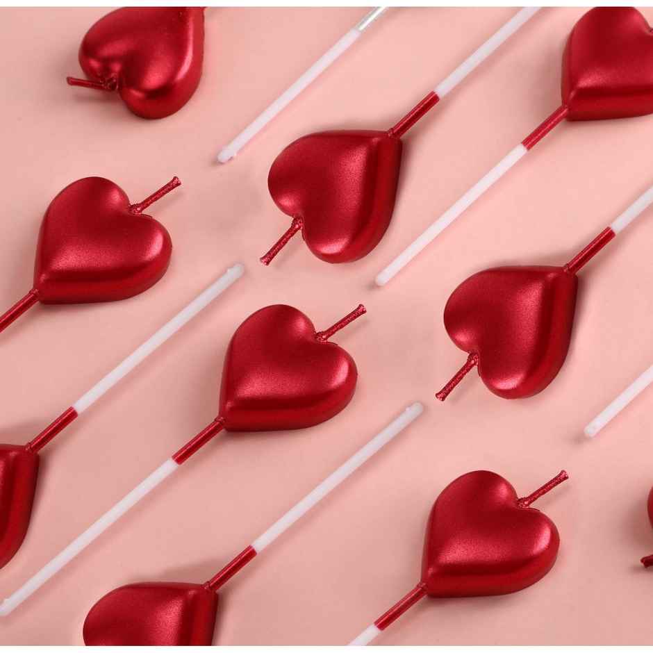 Red Heart Candle | Anniversary | Birthday | Propose Decoration | Party Propz