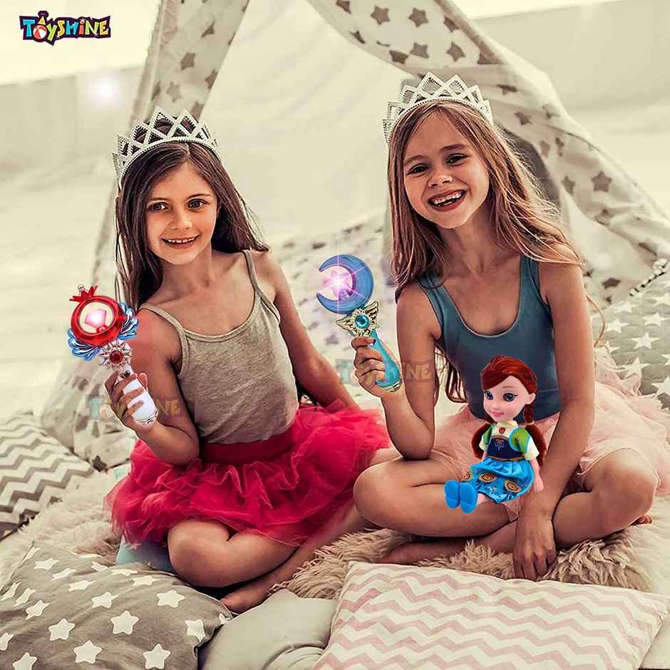 Toyshine Magic Wand & Doll Set Musical Lights Toy