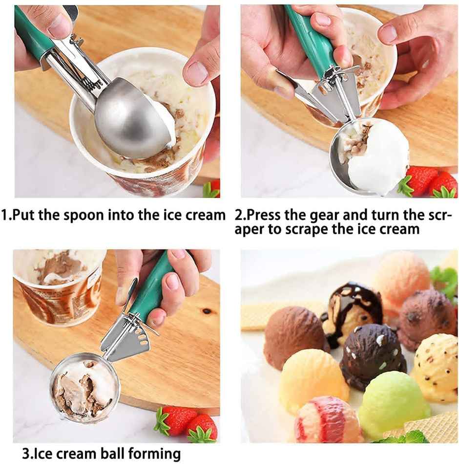 Saffron Ice Cream Scoop Assorted Color