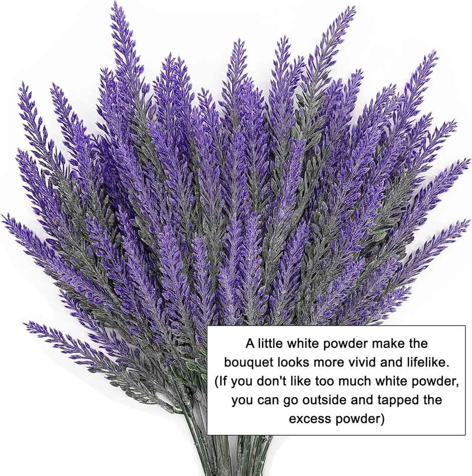 Tied Ribbons Set Of 4 Artificial Lavender Flower Sticks