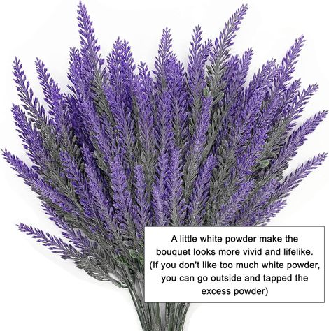 Tied Ribbons Set Of 4 Artificial Lavender Flower Sticks