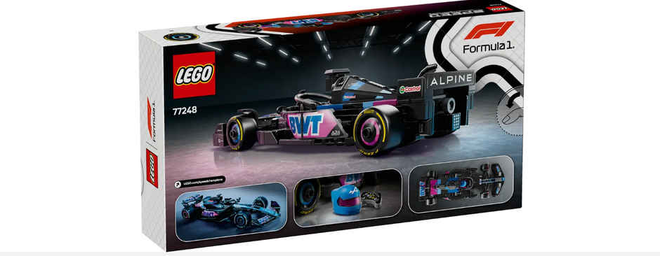 LEGO Speed Champions BWT Alpine F1 Team A524 Race Car Toy Vehicle 77248 Building Blocks Toys